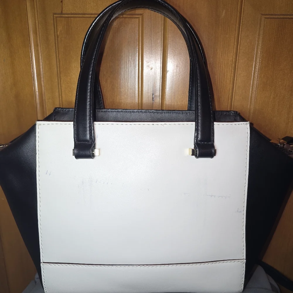 Kate Spade 2 Park Avenue Small Beau leather satchel in a multi-color block - Picture 3 of 6